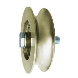 Rolka metalowa 89mm łożyskowana, na rurę 3/4'' rjr-89-32