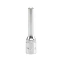 Nasadka długa 6-kątna chromowana 1/4'' 7mm