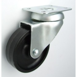 Koło meblowe z tworzywa 60mm obudowa skrętna m62b