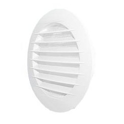 Kratka okrągła z siatką 100mm biała