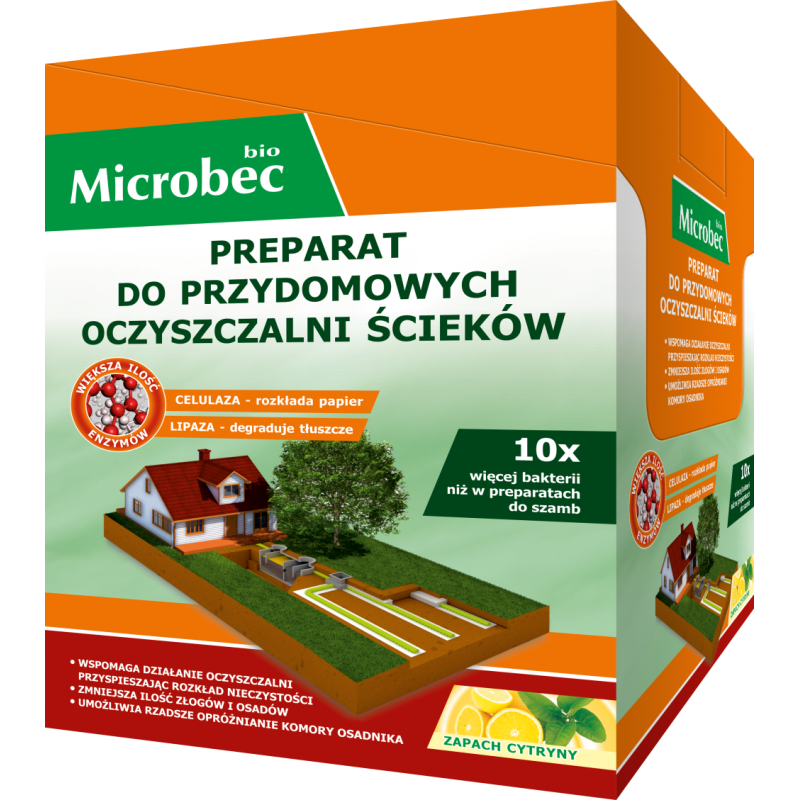 Aktywator do oczyszczalni  - microbec bio 900g+300gratis