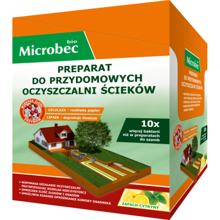 Aktywator do oczyszczalni  - microbec bio 900g+300gratis