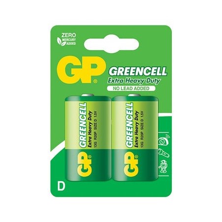 Bateria greencell 1.5v r20 2 sztuki