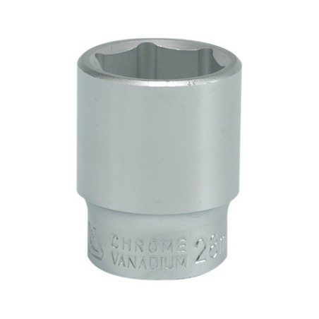 Nasadka krótka chromowana 6-kątna 3/4'' 28mm