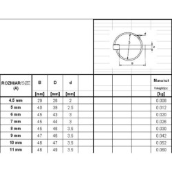 Zabezpieczenie - przetyczka rolnicza 12mm