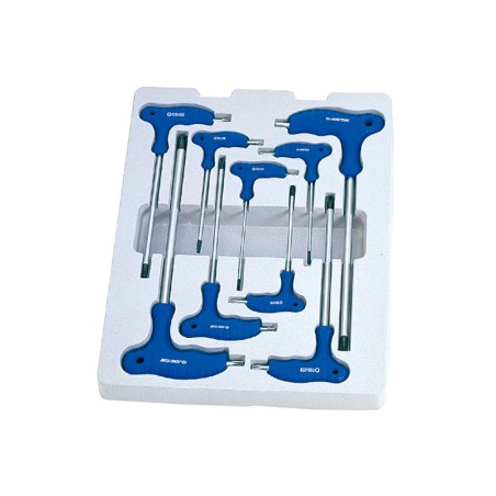Komplet imbusów torx z uchwytem 'l' 9 sztuk t10 - t50
