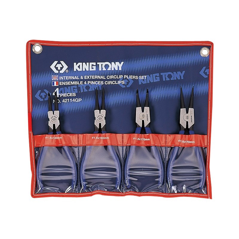 Szczypce do pierścieni seger komplet 4-sztukowy