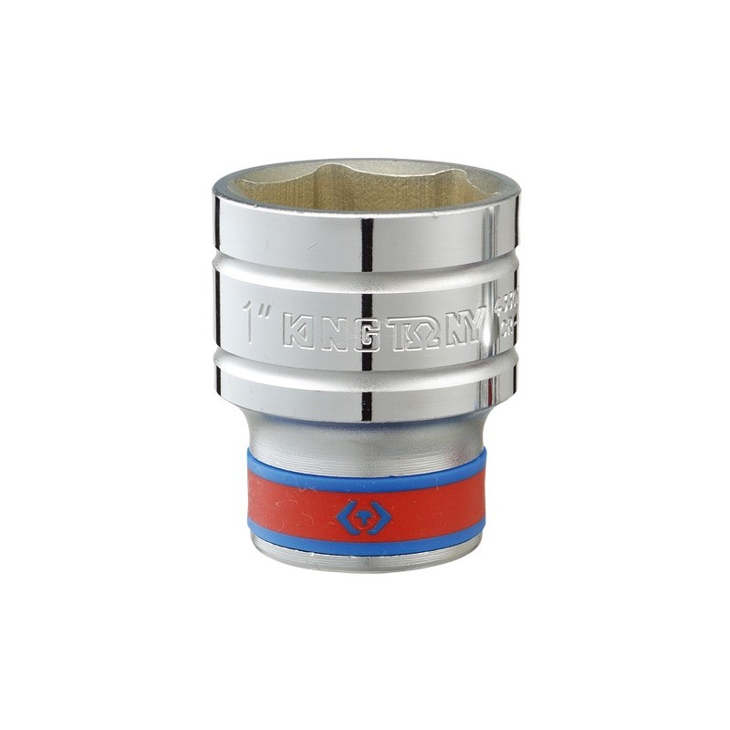 Nasadka krótka 6-kątna chromowana 1/2'' 1/2''