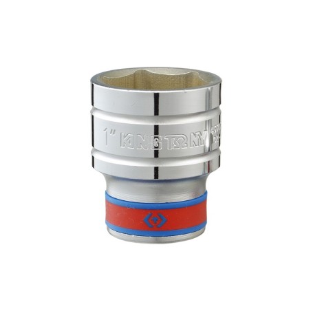Nasadka krótka 6-kątna chromowana 1/2'' 1/2''