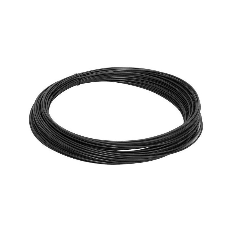 Drut ocynkowany pokryty  pcv. 3.0x3.8mm czarny