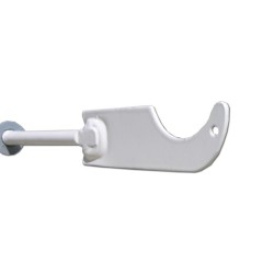 Hak do mocowania grzejnika prosty biały 2mm l-100