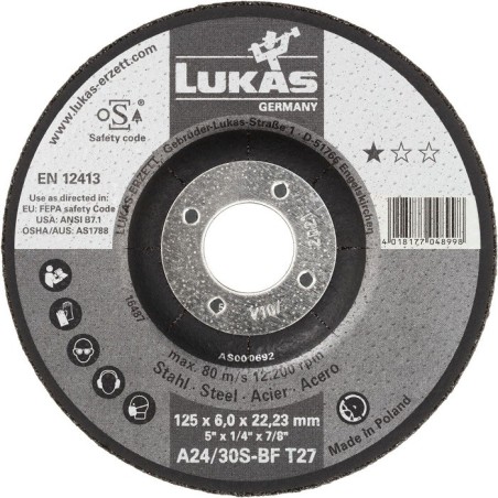 Tarcza wypukła t27 125x6.0x22 a24/30s-bf premiumflex