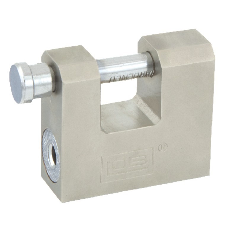 Kłódka zasuwkowa trzpieniowa, mosiężna satyna ktd50