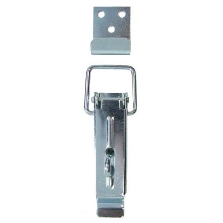 Zamknięcie do skrzyń ocynkowane z hakiem typu c 82x18mm