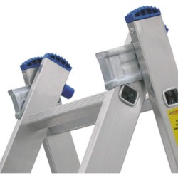 Drabina aluminiowa 2-elementowa 309cm 7+7 szczebli