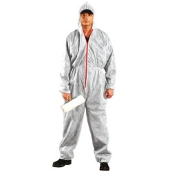 Kombinezon malarski biały/niebieski komw rozmiar l