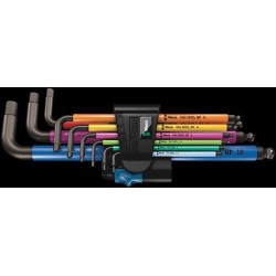 Zestaw kluczy trzpieniowych z kulką blacklaser 9 sztuk