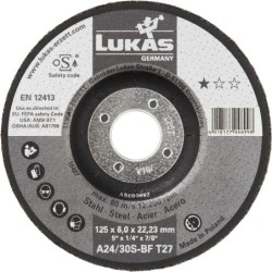 Tarcza wypukła t27 125x6.0x22 a24/30s-bf premiumflex