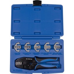 Komplet szczypiec z wymiennymi wkładami do zacisk końc kabli