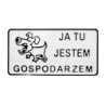 Tablica 15x29cm ja tu jestem gospodarzem