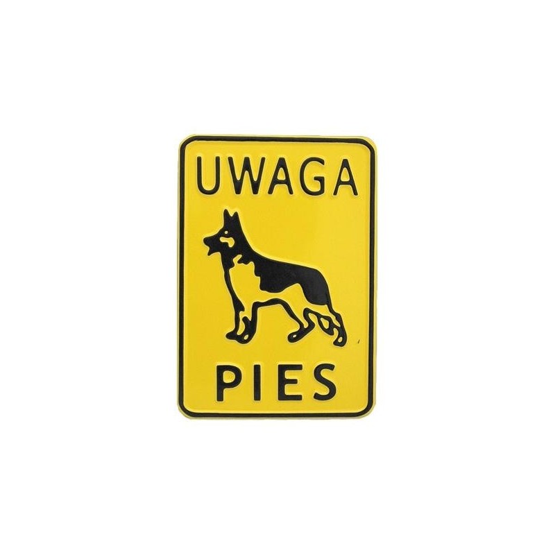Tablica 15x20cm uwaga pies
