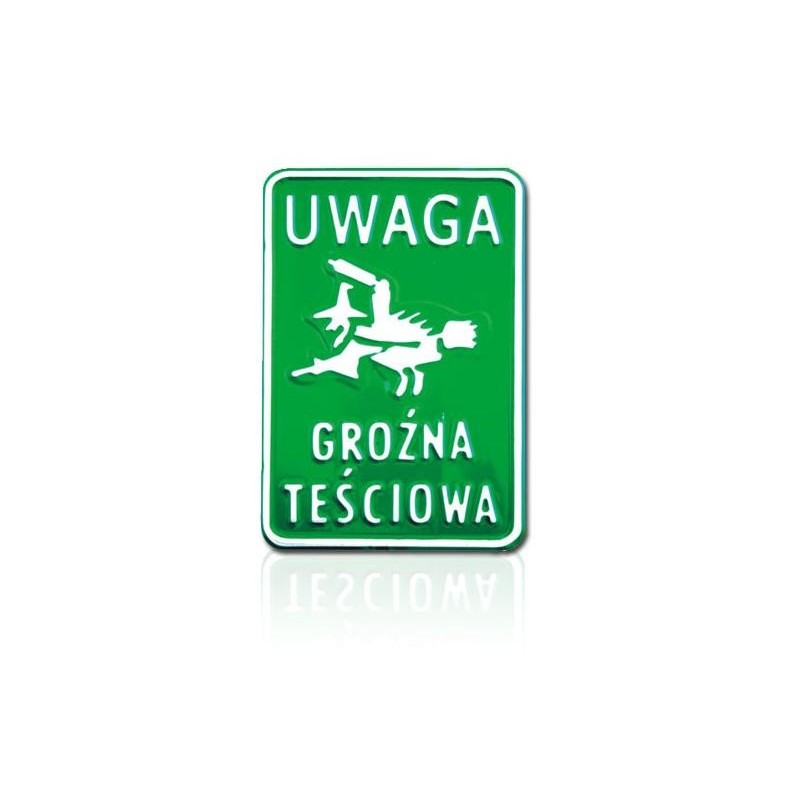 Tablica 15x20cm uwaga groźna teściowa