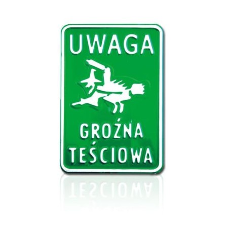 Tablica 15x20cm uwaga groźna teściowa