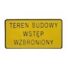 Tablica 15x29cm teren budowy wstęp wzbroniony
