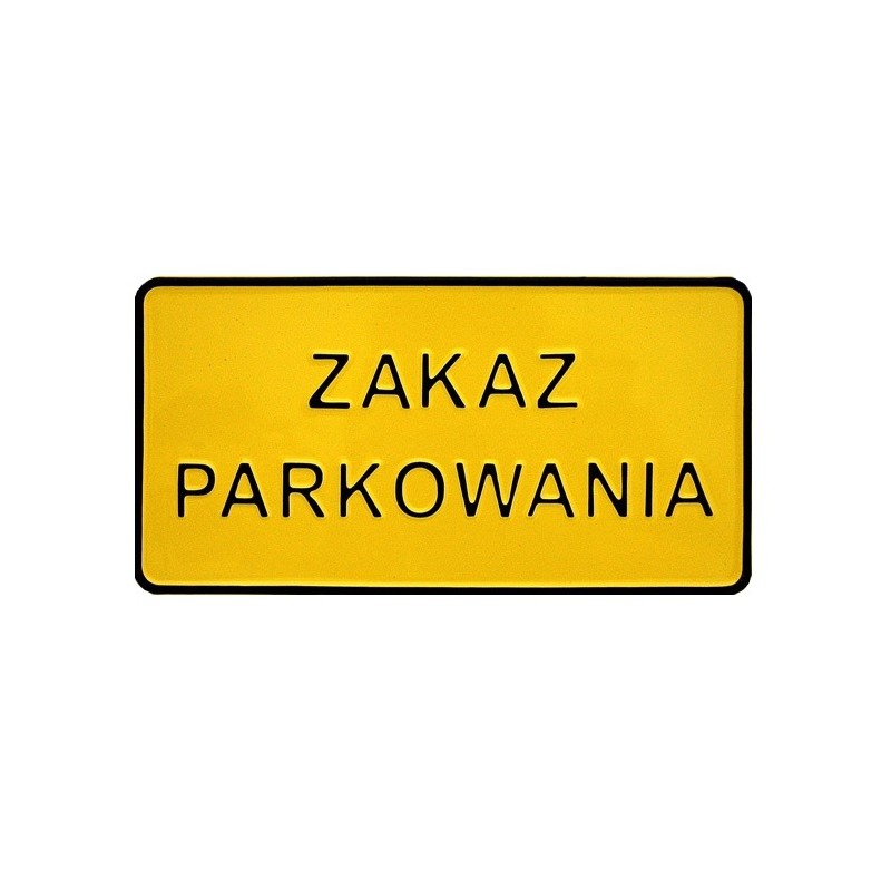 Tablica 15x29cm zakaz parkowania