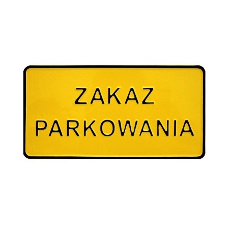 Tablica 15x29cm zakaz parkowania