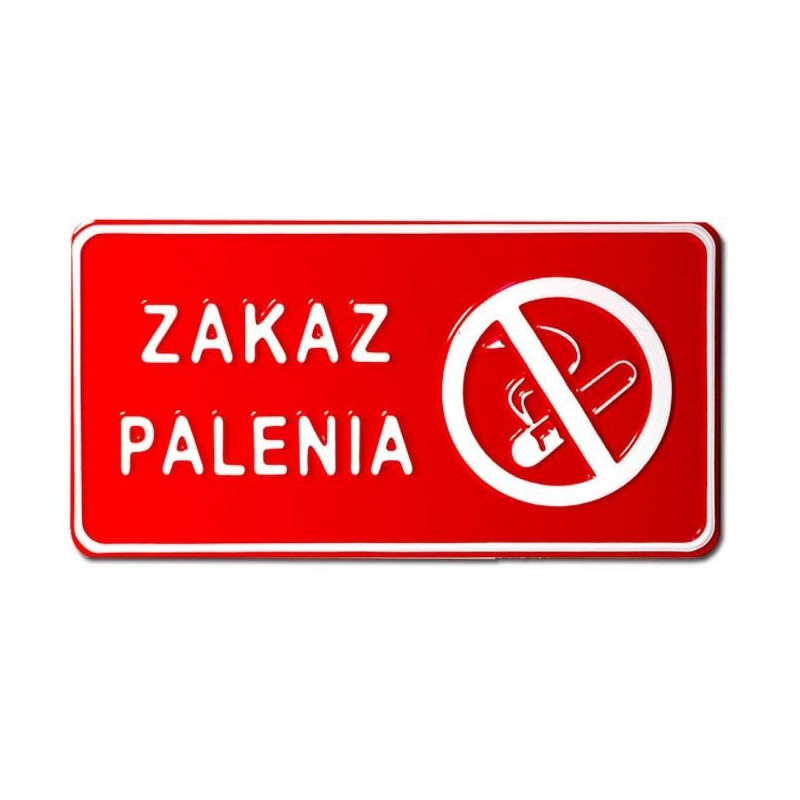 Tablica 15x29cm zakaz palenia