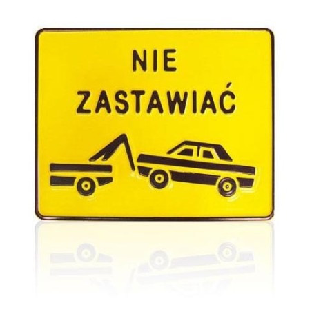 Tablica 23x29cm nie zastawiać