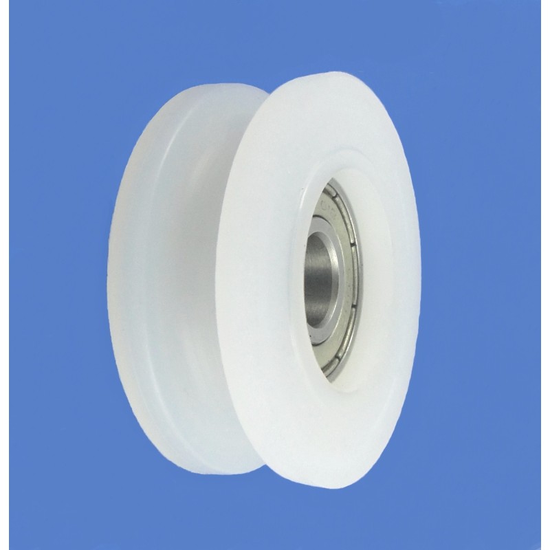 Rolka z tworzywa 45mm łożyskowana, na linkę c45/6ł