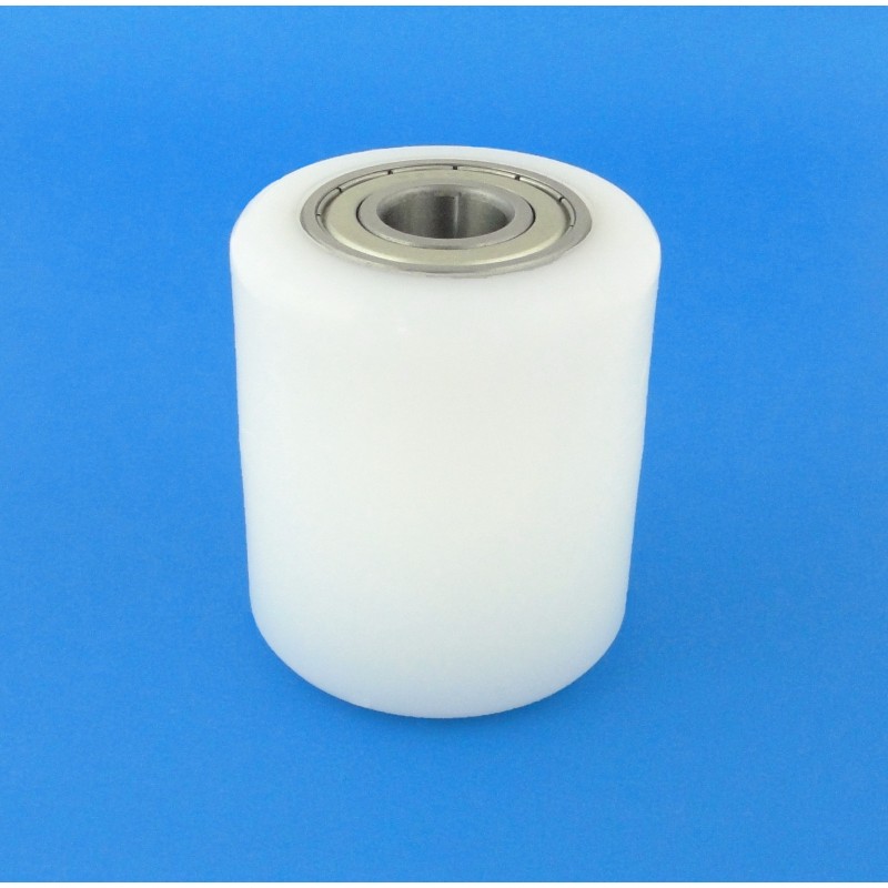 Rolka z tworzywa 70x80mm łożyskowana, do paleciaka r-70-80