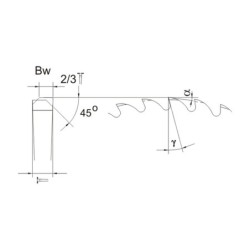 Frez do przecinania metali 275x40x2.5/200 z