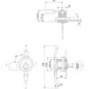 Zamek kasetowy niklowany zkt 31 a-1