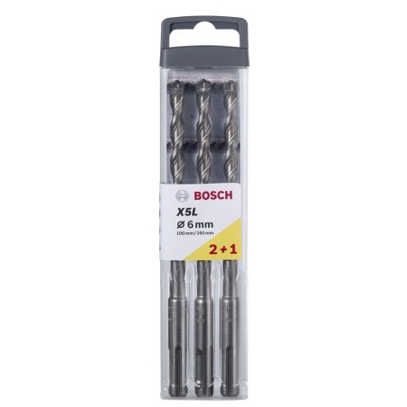 Wiertło sds+ plus-7  6x100/165mm 3 szt.