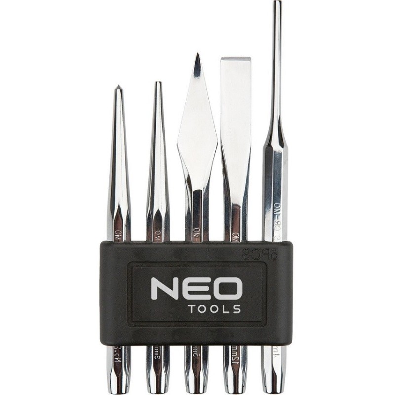 Zestaw wybijaków przecinaków i punktaków 5 sztuk