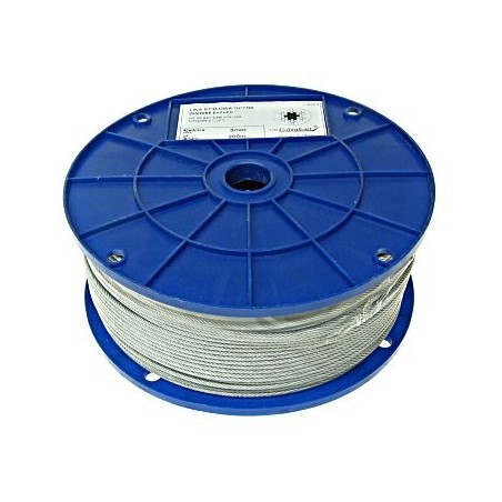 Lina stalowa ocynkowana w pcv 5.0mm czerwona 100mb