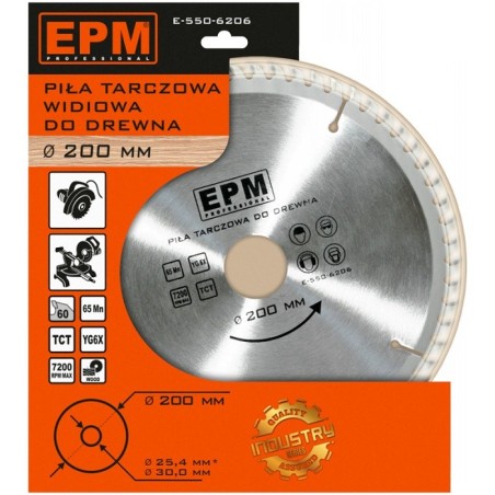 Piła spiekowa 200mm 24 zębów
