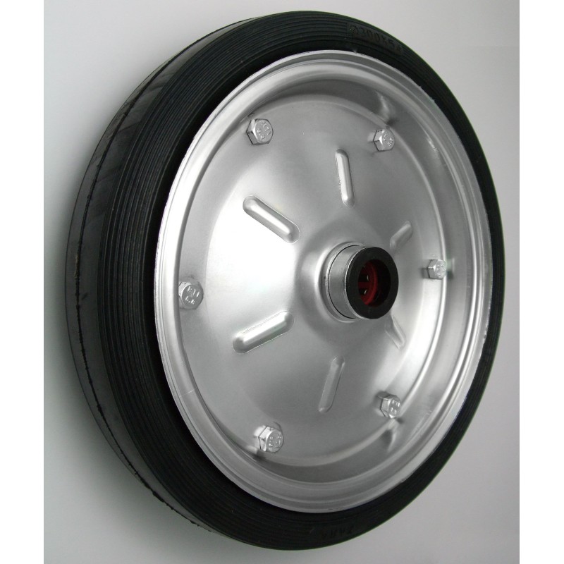 Koło metal-guma 300mm bez obudowy wąskie 100m
