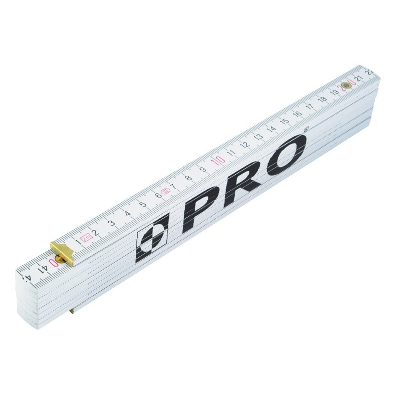 Miara drewniana składana bez okuć z kątomierzem 2 metry