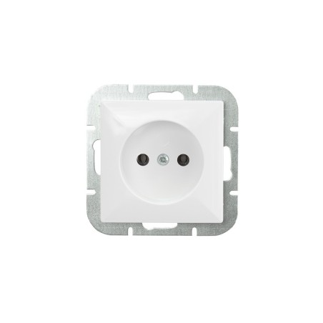 Perła gniazdo pojedyncze p/t b/u białe