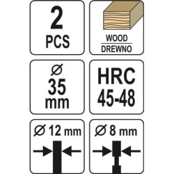 Flekownik-sękownik do drewna 35mm