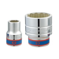 Nasadka krótka 12-kątna chromowana 3/4'' 22mm
