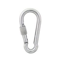 Karabińczyk do lin z zabezpieczeniem din 5299d 11x120mm