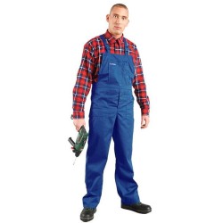 Spodnie ochronne ogrodniczki, niebieskie smn 52