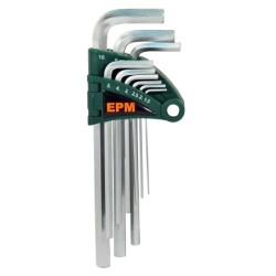 Komplet kluczy imbusowy ''hex'' typ l 9szt średnie