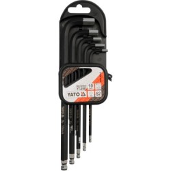 Zestaw kluczy imbusowych z kulką 10 sztuk długie