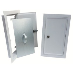 Drzwiczki kominowe białe 155x290mm duże